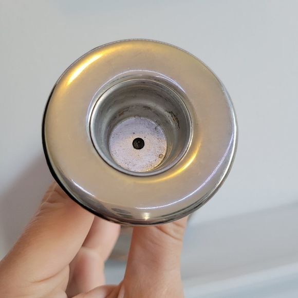 Vintage MCM Regal Silver Zinc Candlestick Holders Tall - Picture 8 of 8